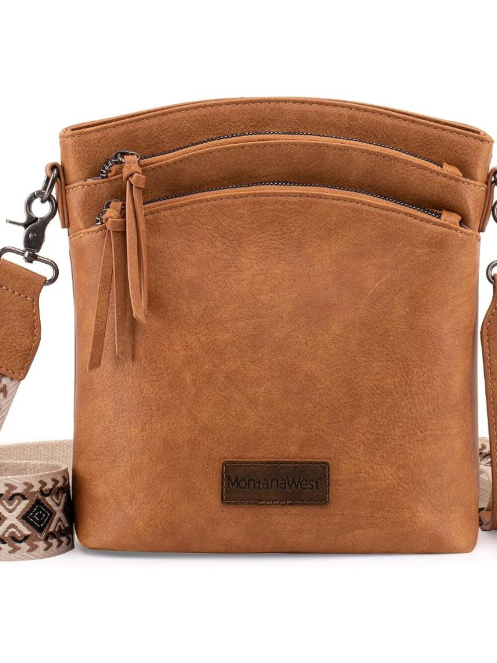 Double Compartments Cross Body Bag for Women with Adjustable Strap and Specializ